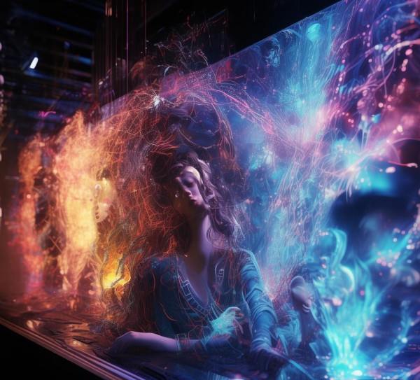 送我一张高科技动态壁纸，当科技与情感在屏幕上交融